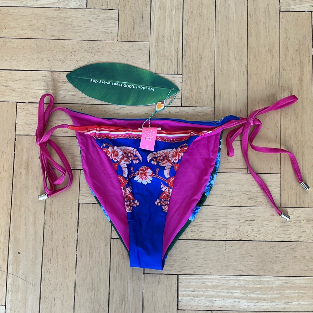 Farm Rio Floral Bikini Bottom Sz S